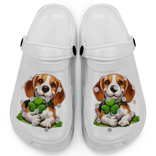 St. Patrick's Day Beagle Clogs