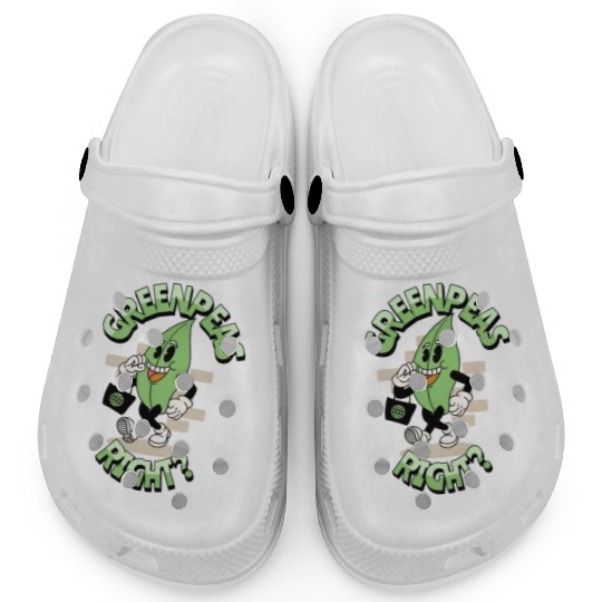 Groovy vegetable greenpeas Clogs