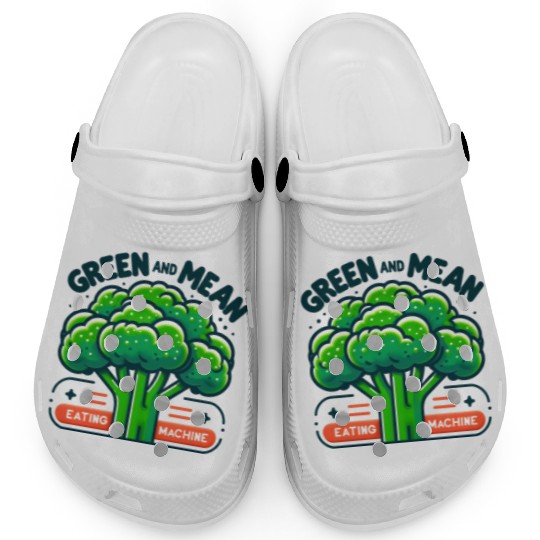 Broccoli: Green and Mean Eating Machine Clogs