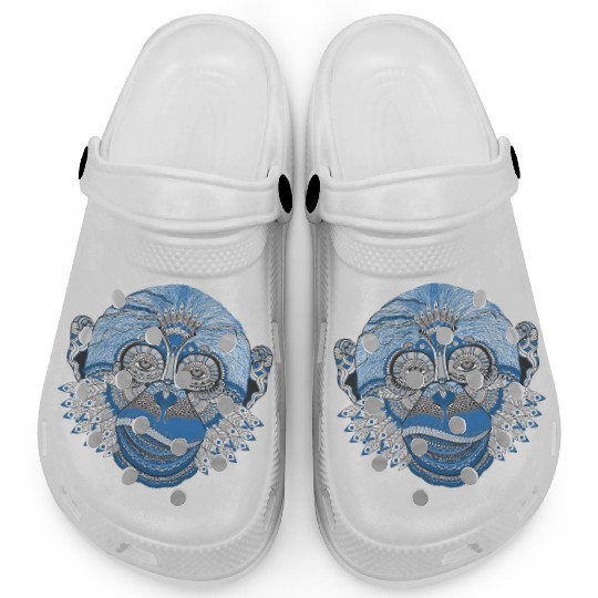 Monkey Mandala Art Clogs