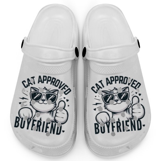 Cat Approved Boyfriend Graphic Clogs
