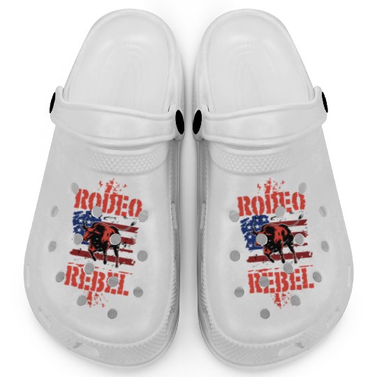 Rodeo Bull Riding Livestock Show Farmer Cattle Clogs
