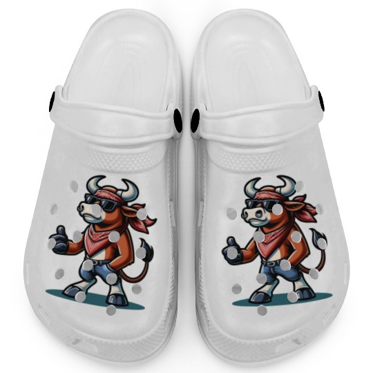 Rodeo Bull Riding Livestock Show Farmer Cattle Clogs