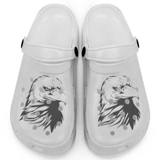 Bald Eagle Silhouette Clogs