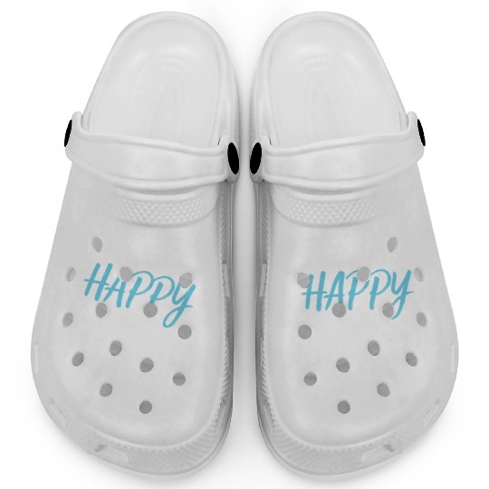 Put On A Happy Face musical notes Clogs