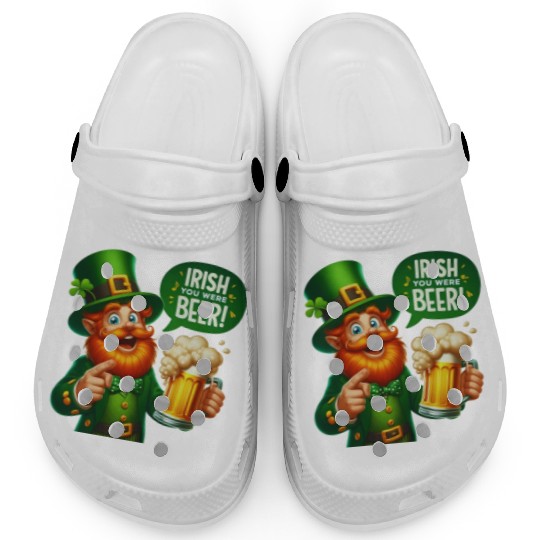 Irish You Were Beer Clogs