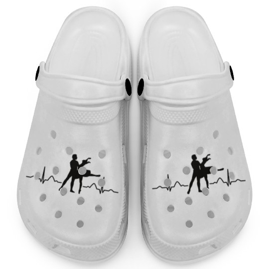 Ballet Dancer Heartbeat EKG Ballerina Clogs