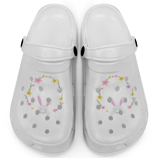 I Am Nephew Easter Bunny Flower Wreath Easter Clogs