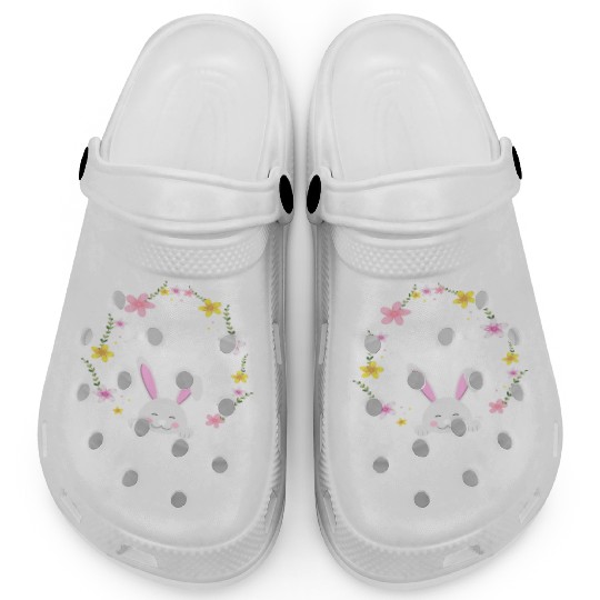 I Am Brother Easter Bunny Flower Wreath Easter Clogs