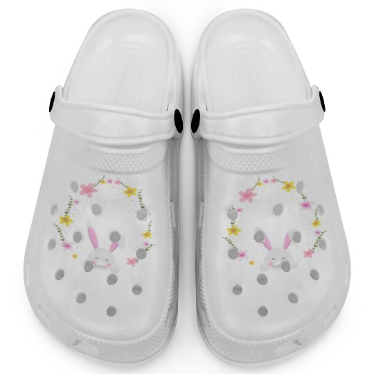 I Am Grandpa Easter Bunny Flower Wreath Easter Clogs