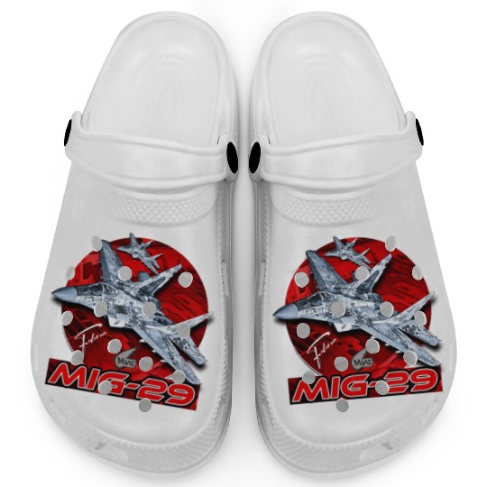 MIG-29 Soviet Union Air Superiority Jet Fighter Clogs