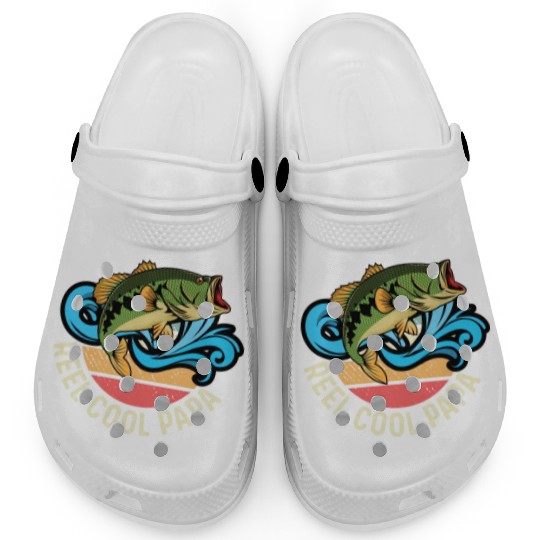 Reel Cool Papa Fishing Captain Gift Clogs