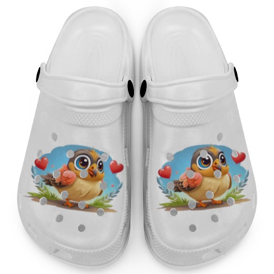 3D bird cartoon Clogs