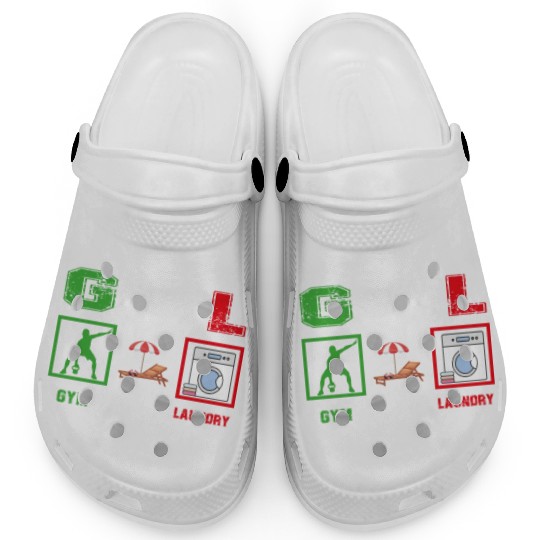 Gym Tan Laundry GTL New Italian Flag apparel Clogs