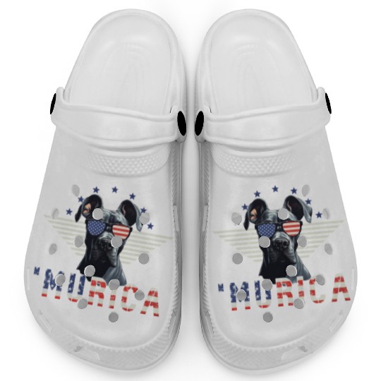 Great Dane Sunglasses Murica Flag Gift Clogs