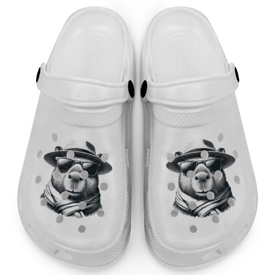 Capybara With Sunglasses Capy Commander Clogs