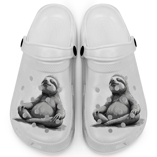 Sloth Yoga Relaxation Chill Chilling Gift Clogs