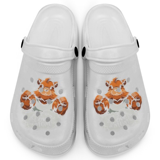 Guinea Pig Cavy Mother I Love Mom Clogs