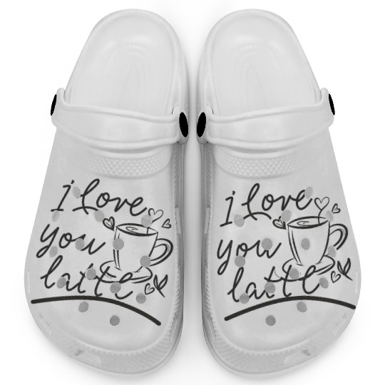 I love you latte Clogs