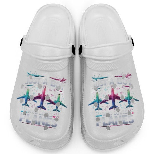 Just A Boy Who Loves Planes Clogs