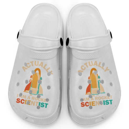 Retro Rocket Scientist Space Shuttle Clogs