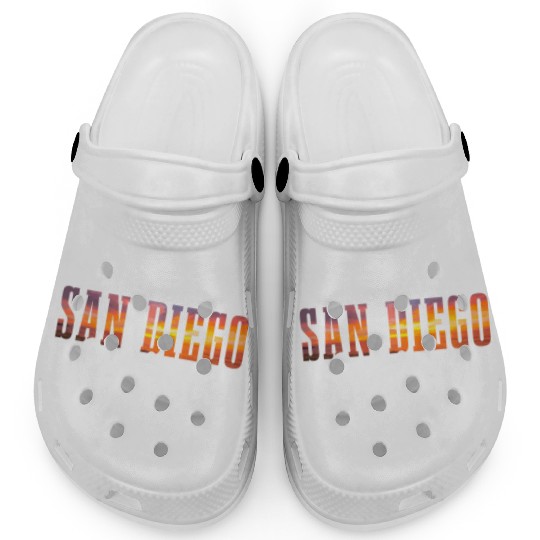 San Diego California Vintage Souvenir Clogs