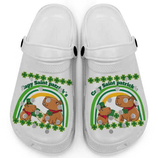 Capybara saint Patrick´s day Clogs