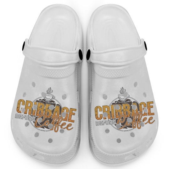 Cribbage Player Before Playing Cards Coffee Lover Clogs