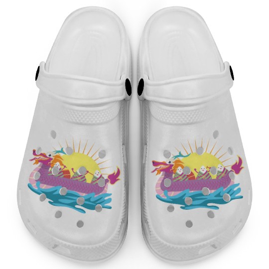 Chinese Dragon Boat Chinese Gift Clogs