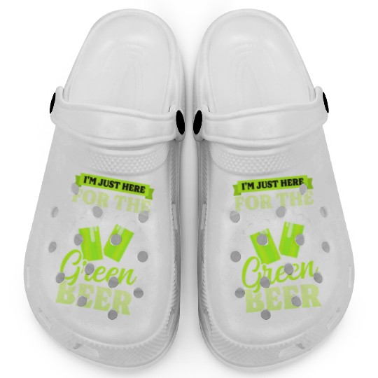 Funny St Patricks Day Here For Green Beer Clogs
