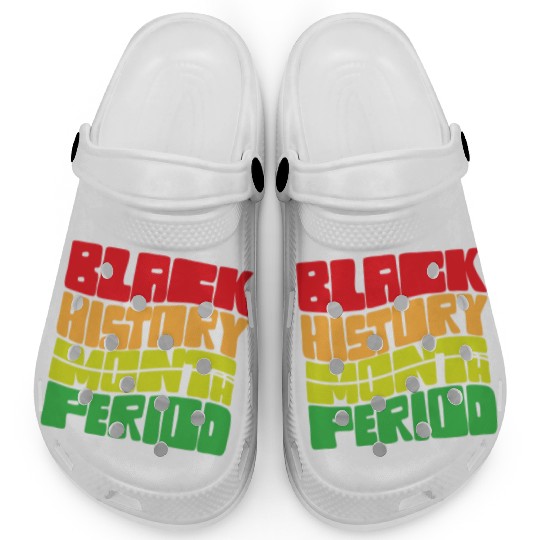 Black History Month Period African American Pride Clogs
