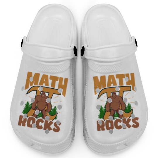 Pi Day Math Rocks Sasquatch Clogs