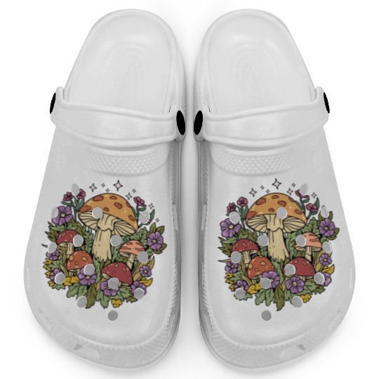 Mushroom Cottagecore Naturecore Clogs