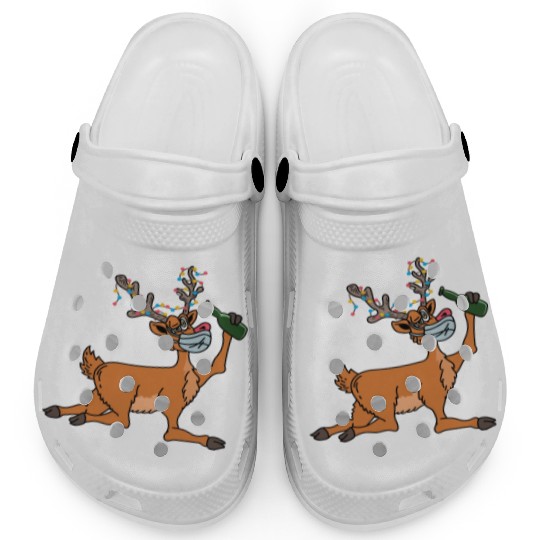 Drunk Reindeer Party-goer Gift Clogs
