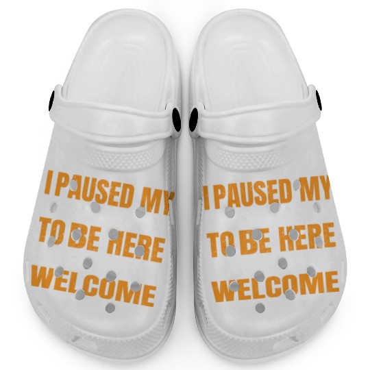 I Paused My Game To Be Here You're Welcometee Clogs