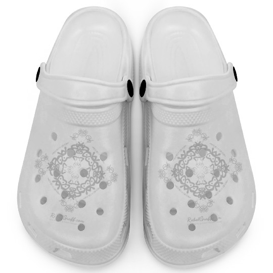 Intricate Mandala Snowflake Design Clogs