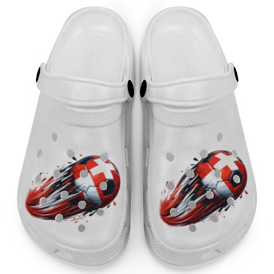 Switzerland Footballgraphic illustrationsoccer mot Clogs