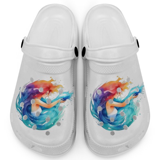 Color splash zodiac: Aquarius Clogs