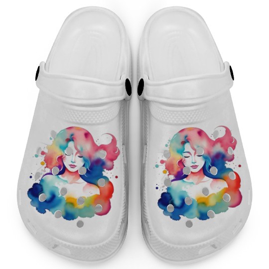 Color splash zodiac: Virgo Clogs