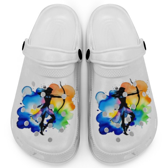 Color splash zodiac: Sagittarius Clogs