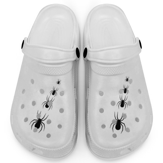 "Spiderweb Style: Weave Your Fashion Statement" Clogs