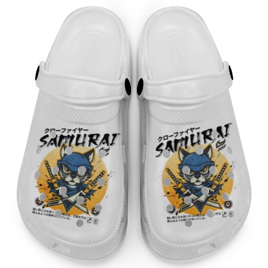 Samurai Cat, Ninja Cat, Cat Assassin, Warrior Cat Clogs