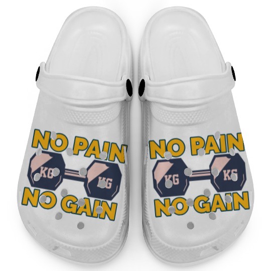 No Pain No Gain Clogs