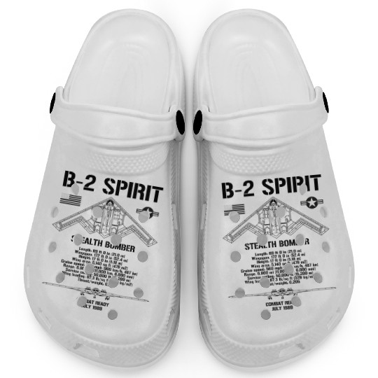 B-2 Spirit Stealth Bomber Specs Military Aircraft Clogs