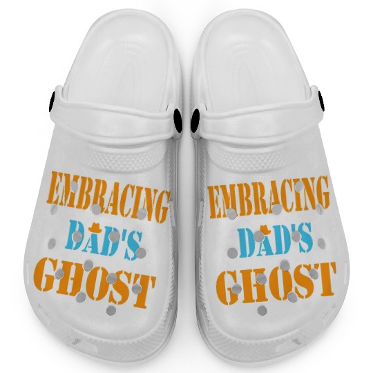 Typography Clogs design Embracing Dad s Ghost