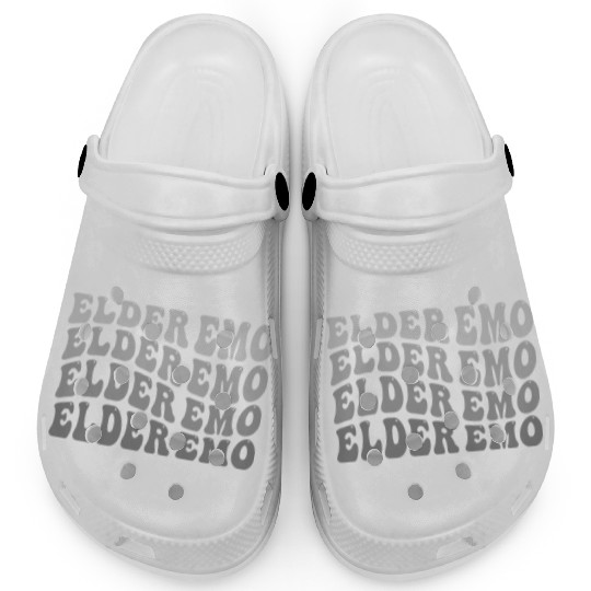Elder EMO Multi Word Groovy Style Clogs
