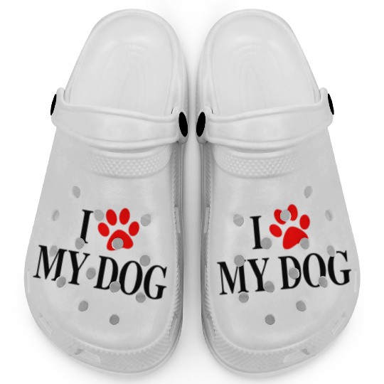 I Love My Dog Clogs