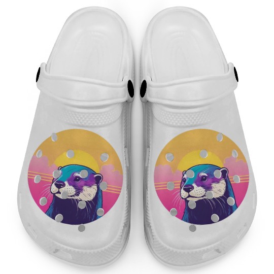 Synthwave Otter 1 Clogs