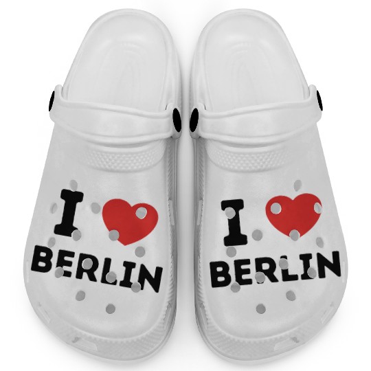 I Love Berlin Germany Clogs