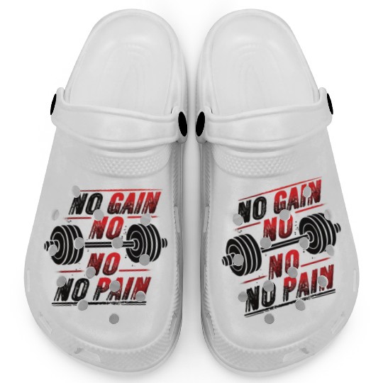 No Pain No Gain Clogs